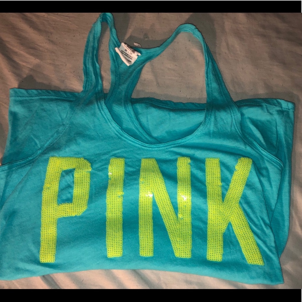 Pink Victoria’s Secret tank top